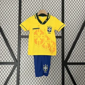 1994 Brazil Home Retro Kids Kits World Cup Shirt Soccer Jerseys Yupoo