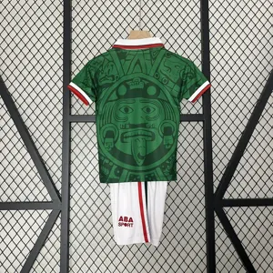 1998 Mexico Home Kids Retro Kits World Cup Shirt Soccer Jerseys Yupoo 6