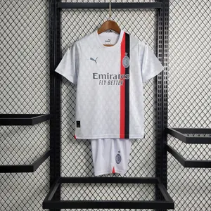 23-24 AC Milan Away Kids size 16-28 Soccer Jersey