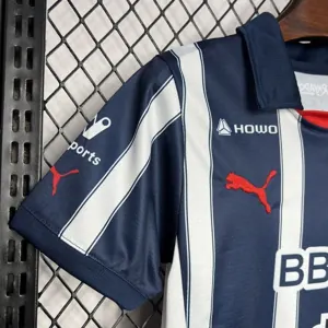24-25 Monterrey Home Kid Kits Youth Apparels Football AAAAJersey Yupoo 1