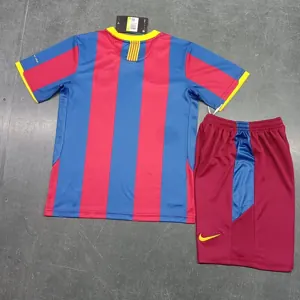 10-11 Barcelona Home Retro Kids Kit Size-16-28 Football Jersey Yupoo 5
