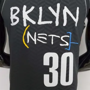 Brooklyn Nets Curry #30 City Edition Black 7