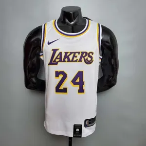 New Bryant #24 Lakers white 3