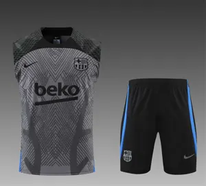 22-23 Barcelona vest training suit kit grey 13