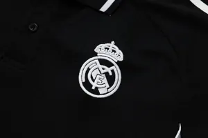 25-26 Real Madrid Polo Black Training Kits Football Tracksuits 1