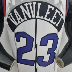 Toronto Raptors VANVLEET#23 White NBA Jersey 4