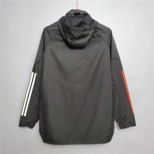 20-21 Manchester United blackwhite red edge windbreaker 4