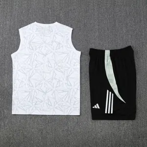25-26 Real Madrid Pre-Match White Training Kits Football Tracksuits 1