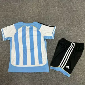 2006 Argentina Home Retro Kid Kits Youth Apparels Soccer AAAAJersey Yupoo 1