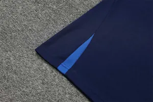 2022 France Training Suit Short Sleeve Kit Blue 19