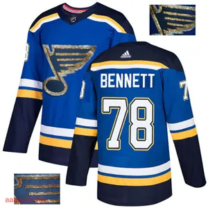 2018 St. Louis Blues ice hockey jersey M-3XL 圣路易蓝调队时尚亮片款冰球服 34