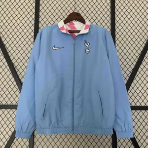 23-24 Tottenham Hotspur Reversible Windbreaker White&Blue Double-Sides Soccer Jerseys For Sale 5