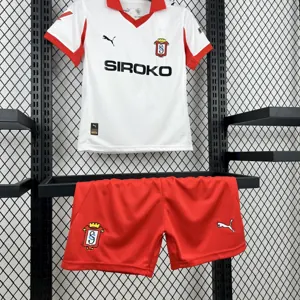 25-26 Sporting de Gijón Third Jersey Kids Kit Soccer T-Shirt AAAAJersey Supply Yupoo 1