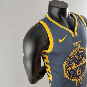 2018 YOUNG #6 Golden State Warriors Grey NBA Jersey 7