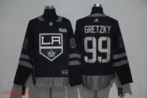 Los Angeles Kings 100 anniversary ice hockey jersey M-3XL 洛杉矶国王队100周年纪念版冰球服