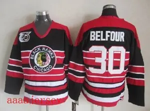 Chicago Blackhawks retro ice hockey jersey M-3XL 芝加哥黑鹰队复古冰球服 4