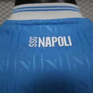 25-26 Napoli Home Player Version Kit Football T-Shirt Sport Summer Clothes AAAAJersey Supply Yu 6