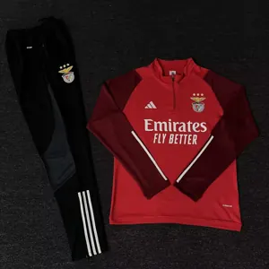 23-24 Benfica Training Suits Red Long Sleeve Kits Football Jerseys Yupoo 1