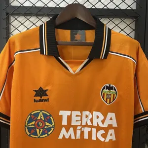 99-00 Valencia Away Retro Kit Vintage Shirt AAAAJersey Dropship Yupoo 7