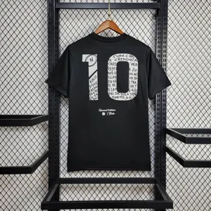 23-24 Napoli × Geolier Special Edition Black Kit Jersey Supplier Yupoo 4
