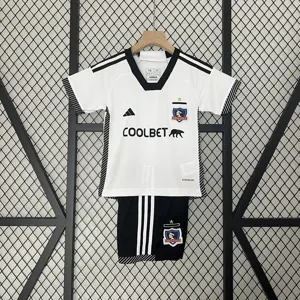 24-25 Colo Colo Home Kid Kits Children Sets Jersey Supplier Yupoo