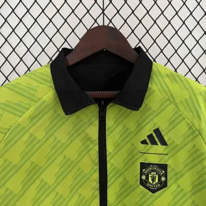 2024 Manchester United Trench Coat Reversible Windbreaker Double-Sides Jacket 6