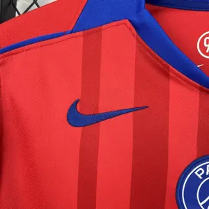 25-26 PSG Third Away Kit Red Sweatshirt Football Summer Sports Shirts AAAAJersey Dropship Yupoo 1