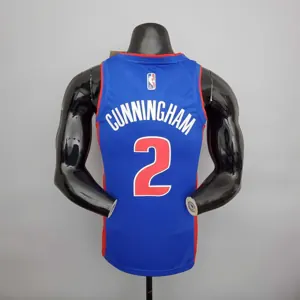 75th Anniversary Cunningham #2 Pistons Blue 4