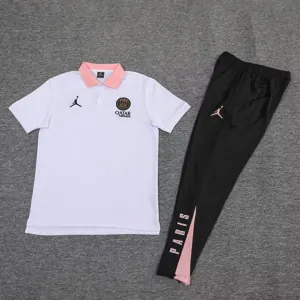 25-26 PSG White Training POLO Kit Soccer AAAAJersey Yupoo S-2XL 1