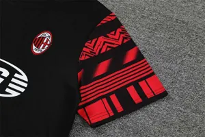 22-23 AC Milan Training Short Sleeve Kit Black 5