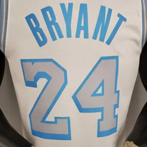 New Lakers Bryant #24 Crew Neck Retro Limited Edition White 2