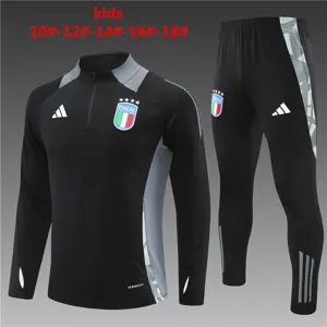 2024 Italy Kids Long Sleeve Training Suit Football Shirts