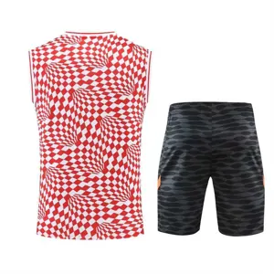 22-23 Chelsea vest training suit kit red and white 14