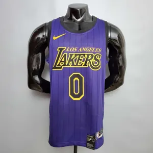 KUZMA #0 Lakers Round neck purple