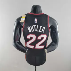 75th Anniversary Miami Heat BUTLER#22 black NBA Jersey 8