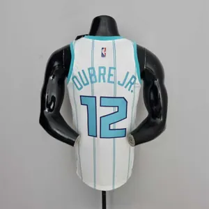 75th Anniversary Oubre #12 Charlotte Hornets White NBA Jersey 8