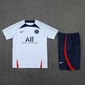 22-23 PSG Training Suit Short Sleeve Kit White1684405252000 18