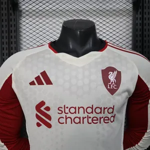 25-26 Liverpool Away Kit Player Version Long Sleeve Shirt Football Sports AAAAJersey Supplier Yupoo 1