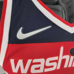 75th Anniversary JORDAN #23 Wizards Red, White and Blue NBA Jersey 5