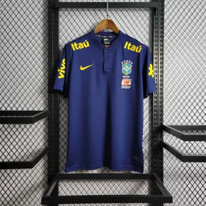 2023 Brazil Low Neck Polo Royal Blue