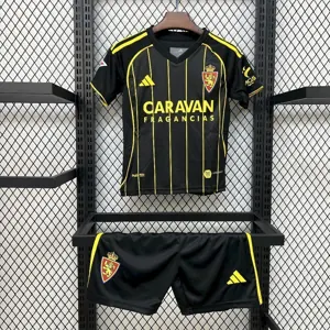 25-26 Real Zaragoza Away Kids Kit Soccer T-Shirt AAAAJersey Supply Yupoo