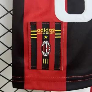 98-99 AC Milan Home Retro Kid Kits Youth Apparels Sport AAAAJersey Yupoo 1