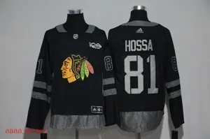 Chicago Blackhawks 100 anniversary ice hockey jersey M-3XL 芝加哥黑鹰队100周年纪念版冰球服