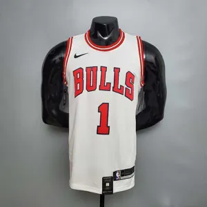 ROSE #1 Chicago Bulls white