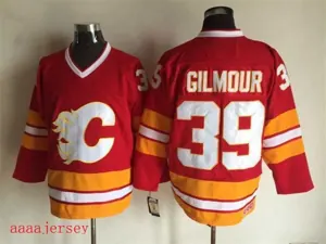 Calgary Flames retro ice hockey jersey M-3XL 卡加利火焰队复古冰球服