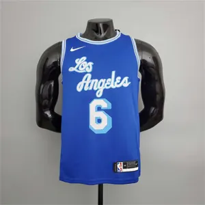 2021 James#6 Lakers Retro Blue