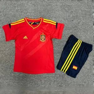 2012 Spain Home Retro Kid Kits Youth Apparels Sport AAAAJersey Yupoo 4