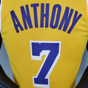 ANTHONY#7 Lakers Round neck yellow 1
