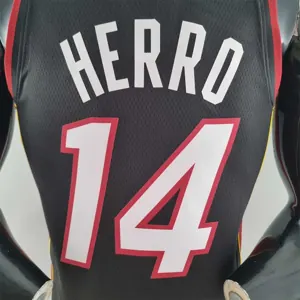 75th Anniversary Miami Heat HERRO#14 black NBA Jersey 8