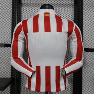 25-26 Atletico Madrid Home Kit Long Sleeve Player Version Shirt AAAAJersey Dropship Yupoo 2